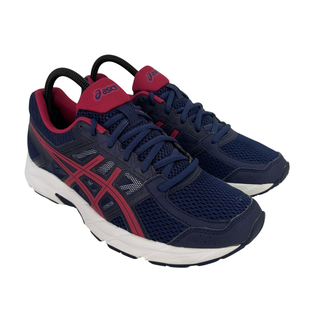 ASICS GEL-Contend 4 Shoes Womens Size 9 Blue Pink Running Sneakers T765N
